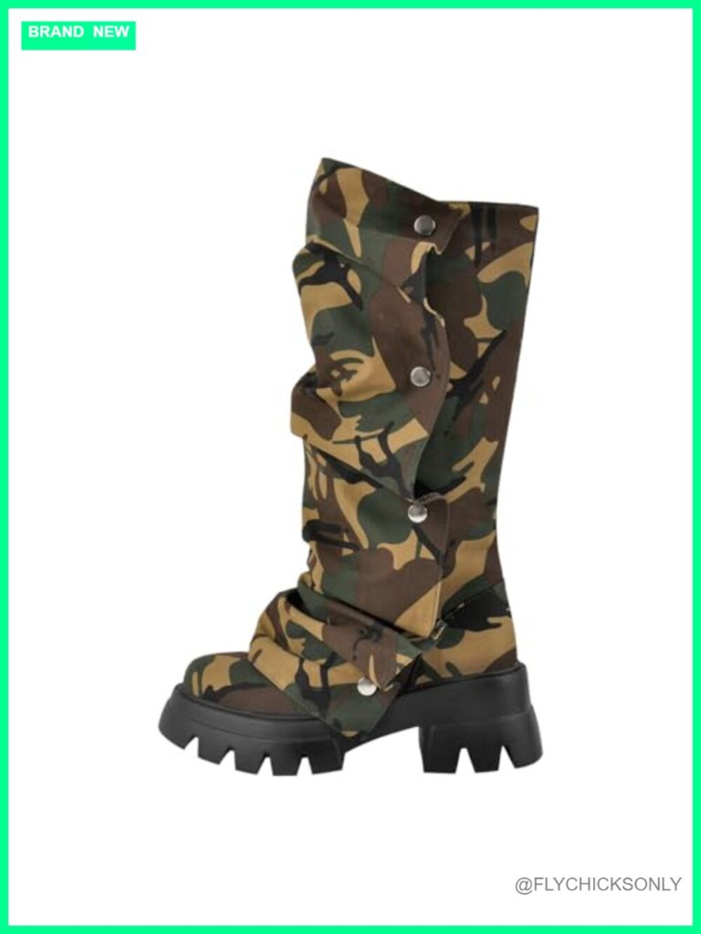 Women's Platform Slouchy Fold Over Mid Calf Boots Block Heel Round Toe Pull On